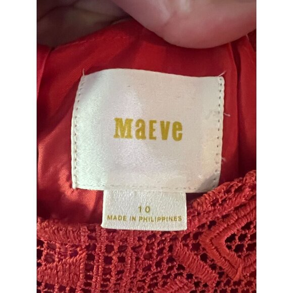 Maeve Asymmetrical Dress in Rich Red - Picture 4 of 5